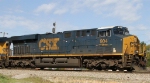 CSX 904 leads train E557-05 into the yard